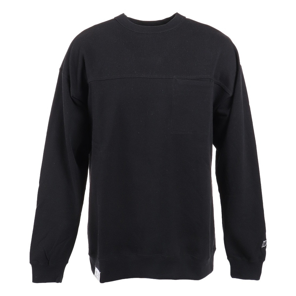 New Balance Black Crewneck Long Sleeve Sweatshirt AMT25074-BK