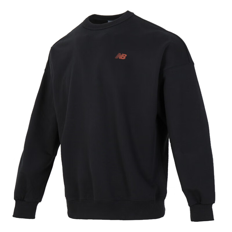 New Balance Black Crewneck Pullover Training Sweatshirt AMT44322-BK