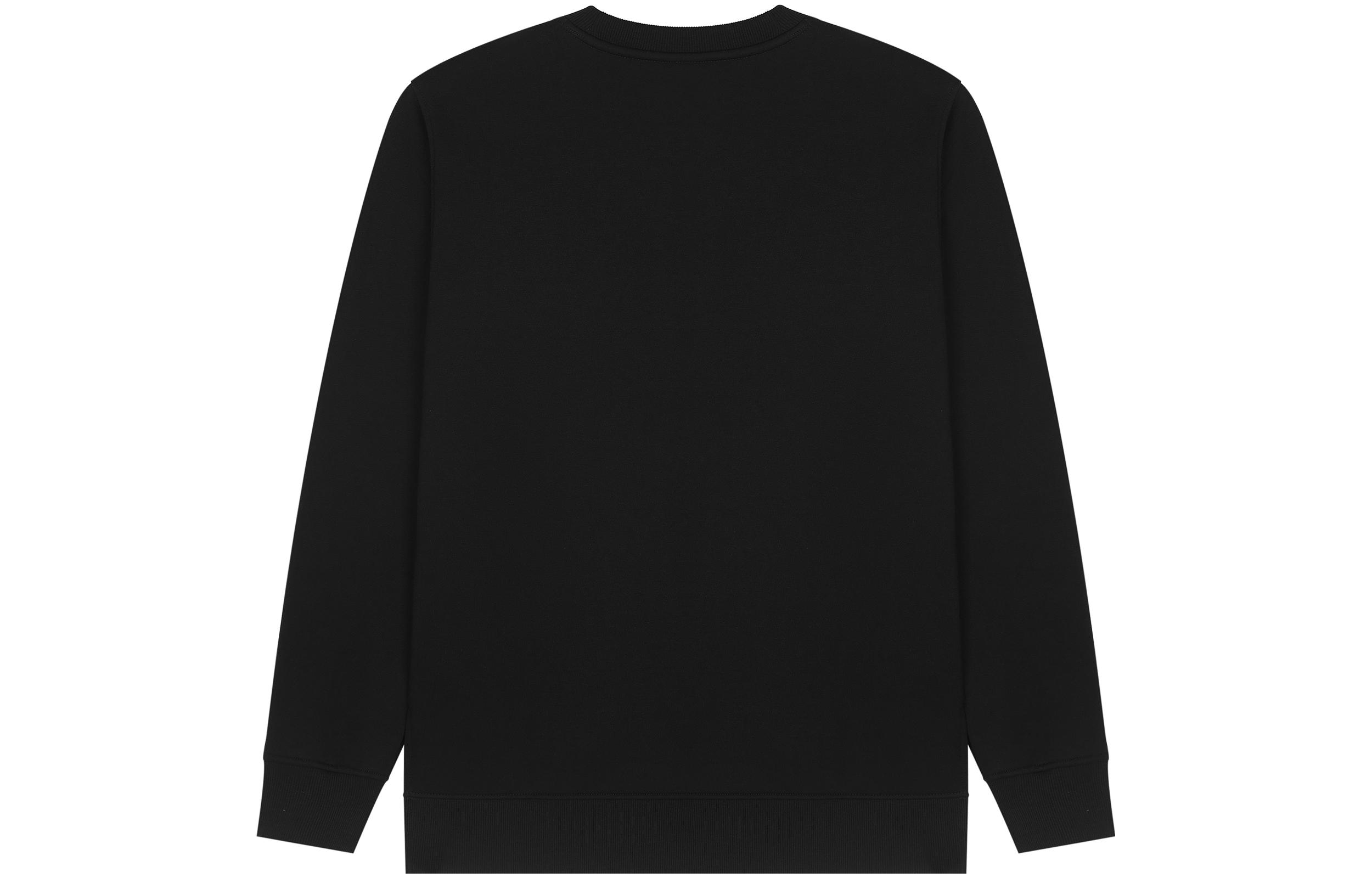 Lookbook ニューバランス ブラック クルーネックスウェットシャツ 刺繍ロゴ入り AMT24372-BK