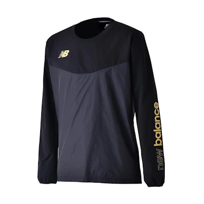 New Balance Black Crewneck Sweatshirt with Logo Print AMT25209-BLG