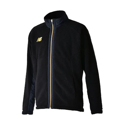 New Balance Black Embroidered Logo Stand Collar Zip-Up Jacket AMJ25213-BLG
