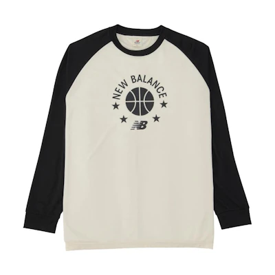 New Balance Black Graphic Colorblock Crewneck Sweatshirt AMT35183-BK
