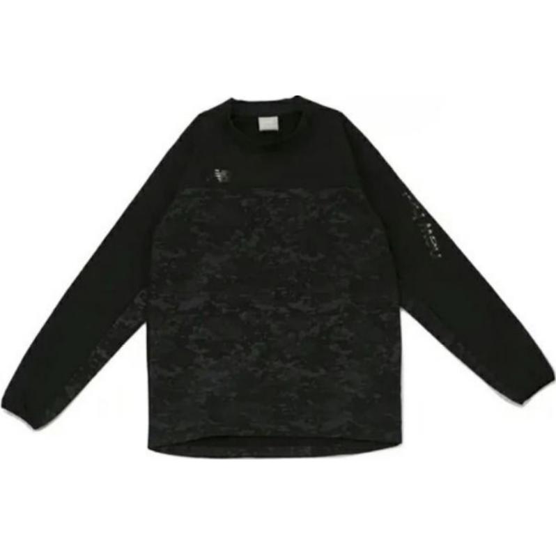 New Balance Black Graphic Crewneck Pullover Long-Sleeve Sweatshirt JMTF1158-BK
