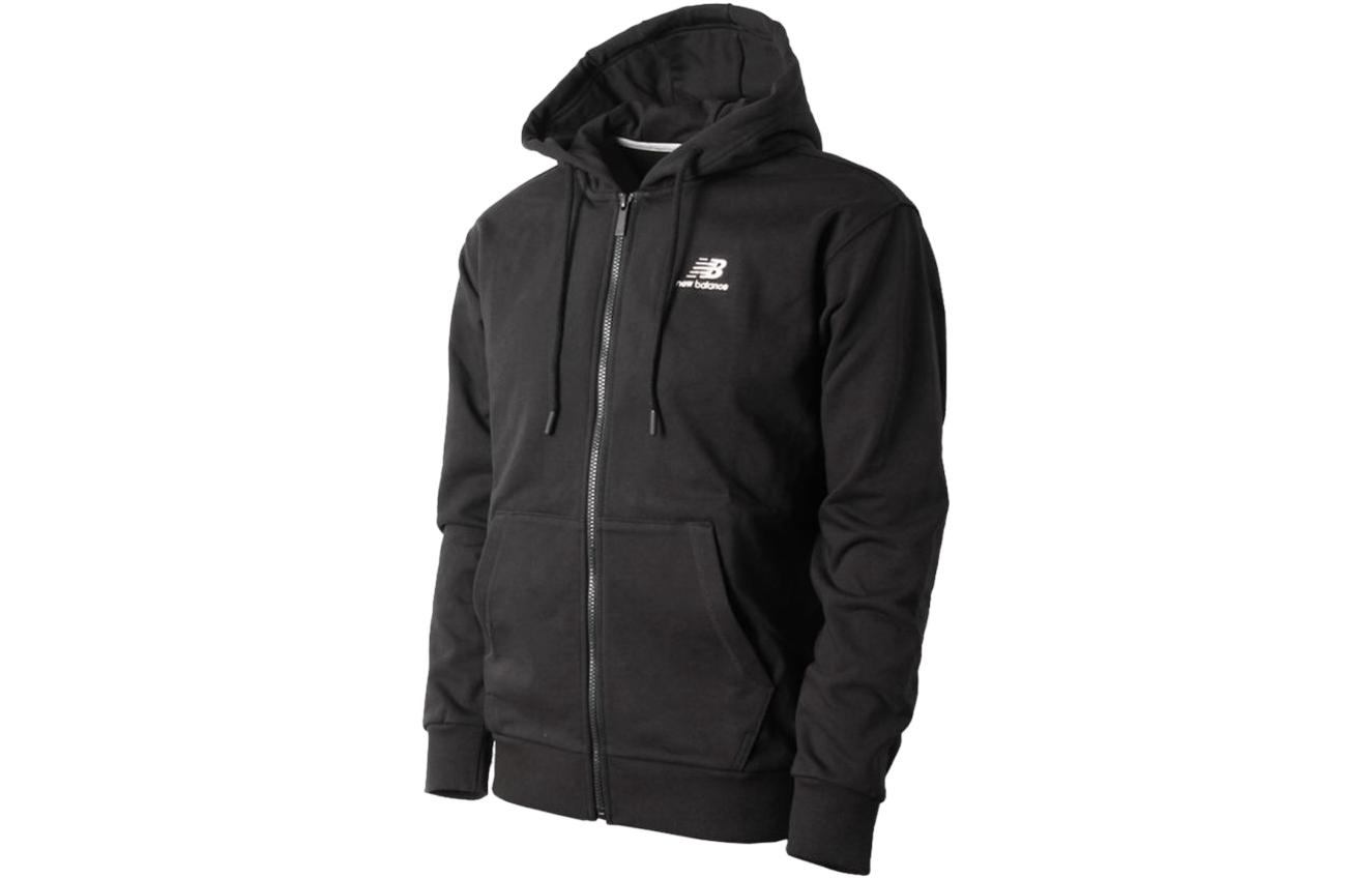 New Balance Black Graphic Print Hooded Jacket NBMDCB1013-19