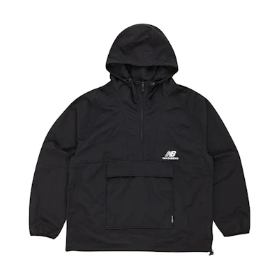 New Balance Black Half-Zip Pullover Hoodie Jacket Unisex NBNAC410-13