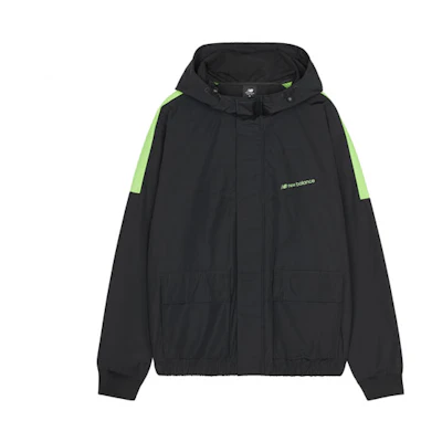 New Balance Black Hooded Sports Casual Jacket AMJ03318-BK