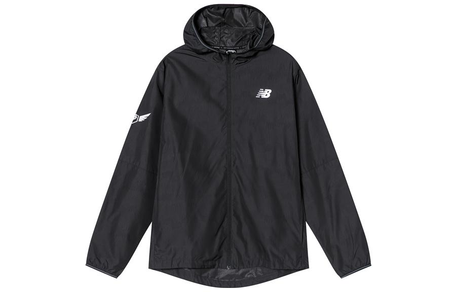 New Balance Black Hoodie Casual Long-Sleeve Jacket AMJ93195-BK