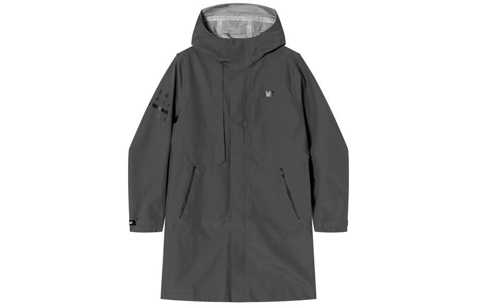 New Balance Black Hoodie Jacket with Minimal Logo Design NA91R011-DKG