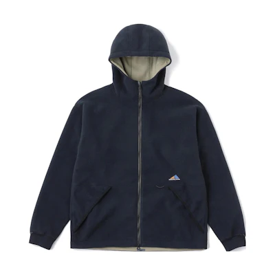 New Balance Black Hoodie with Solid Logo Patch and Zipper JMJL2054-BK