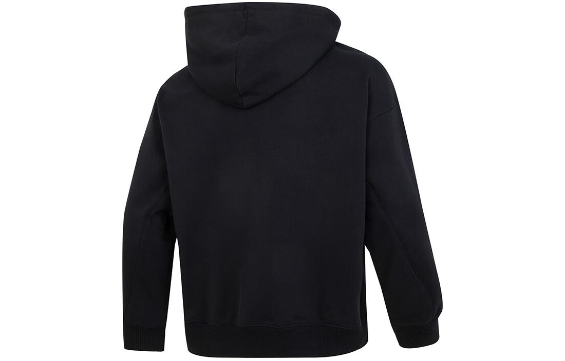 Lookbook 新百伦黑色针织连帽外套跑步休闲字母印花款 AMJ41311-BK