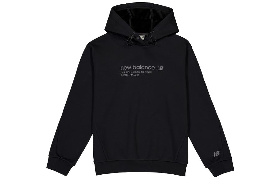 New Balance Black Letter Logo Pullover Hoodie NCD46191-BK