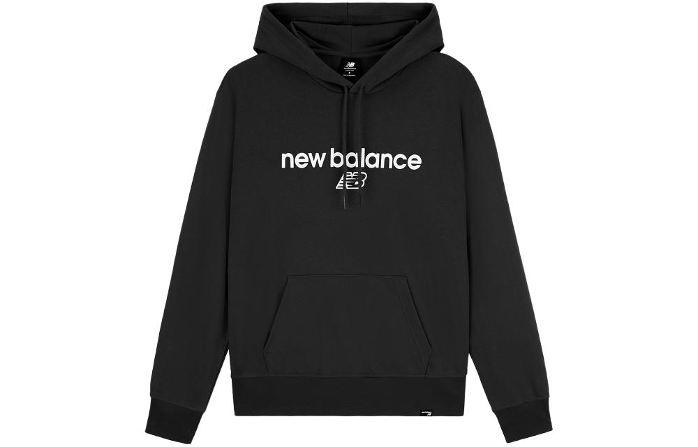 New Balance Black Letter Print Casual Sweatshirt MT33526-BK