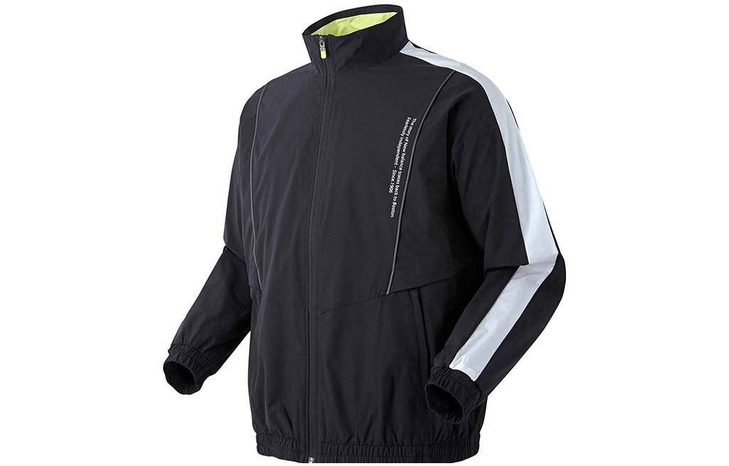 New Balance Black Letter Print Stand Collar Zip Jacket NBNAA17013-19