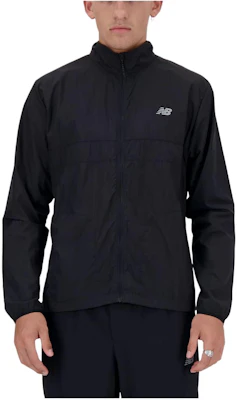 New Balance 黑色字母印花防風防水拉鍊外套 MJ41276-BK Buy New Balance 黑色字母印花防風防水拉鍊外套 MJ41276-BK