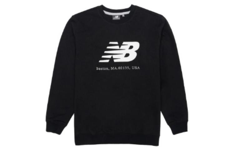 New Balance Black Logo Crewneck Long Sleeve Sweatshirt NBNCB21053-19