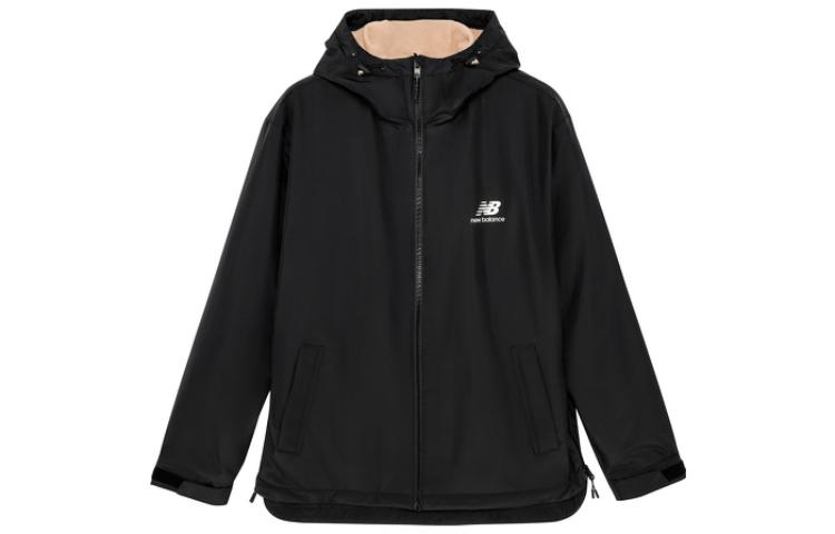 New Balance Black Logo Graphic Zip-Up Hoodie Jacket AMJ23353-BK