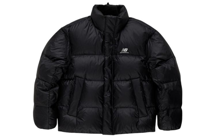 New Balance Black Logo Print Zip-Up Track Jacket NBNPD12223-19