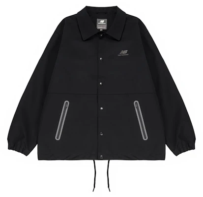 New Balance Black Logo Woven Collared Shirt Jacket Unisex Autumn Edition 5AC39503-BK Buy New Balance Black Logo Woven Collared Shirt Jacket Unisex Autumn Edition 5AC39503-BK