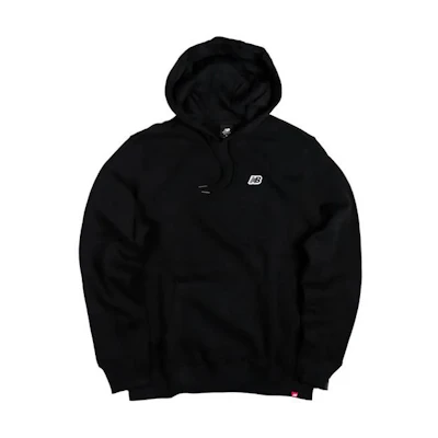 New Balance Black Long-Sleeve Sweatshirt with Letter Embroidery MT23602-BK