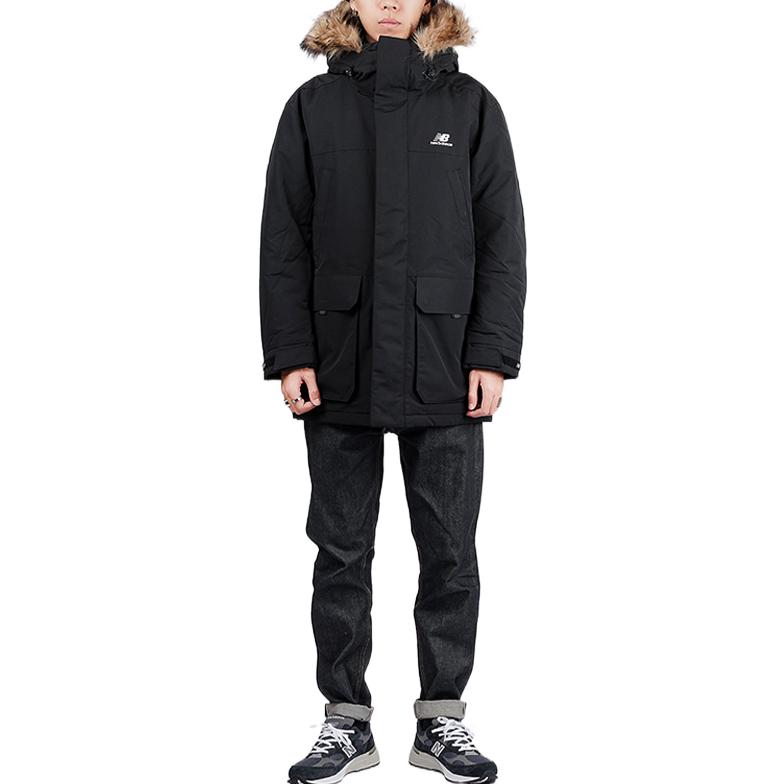 New Balance Black Mid-Length Hooded Down Jacket NPA46011-BK 圖 4