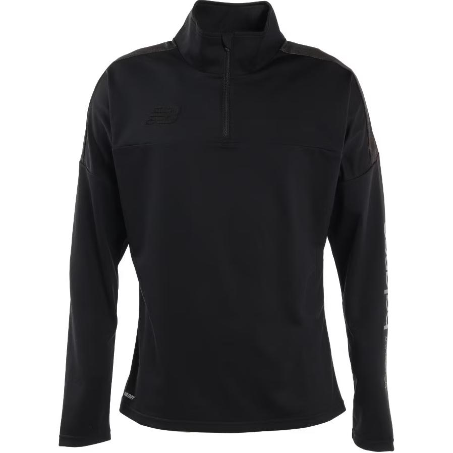 New Balance Black Mock Neck Logo Sweatshirt Long Sleeve JMTF2300-BK