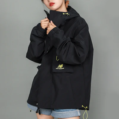 新百伦黑色多口袋透气休闲运动夹克 AMJ13376-BK Purchase 新百伦黑色多口袋透气休闲运动夹克 AMJ13376-BK