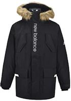 New Balance Black Out Collection Black Long Fur Collar Down Jacket AMJ04356-BK New Balance Black Out Collection Black Long Fur Collar Down Jacket AMJ04356-BK
