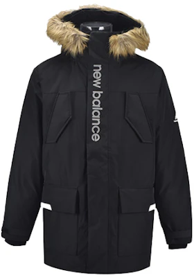 新百伦黑色系列长毛领羽绒服 AMJ04356-BK Order 新百伦黑色系列长毛领羽绒服 AMJ04356-BK