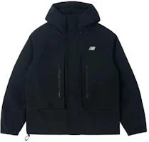 New Balance Black Outdoor Fleece Hooded Multi-Pocket Jacket AMJ41327-BK New Balance Black Outdoor Fleece Hooded Multi-Pocket Jacket AMJ41327-BK