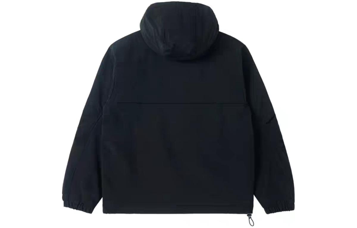 Lookbook New Balance 黑色戶外抓毛連帽多口袋外套 AMJ41327-BK