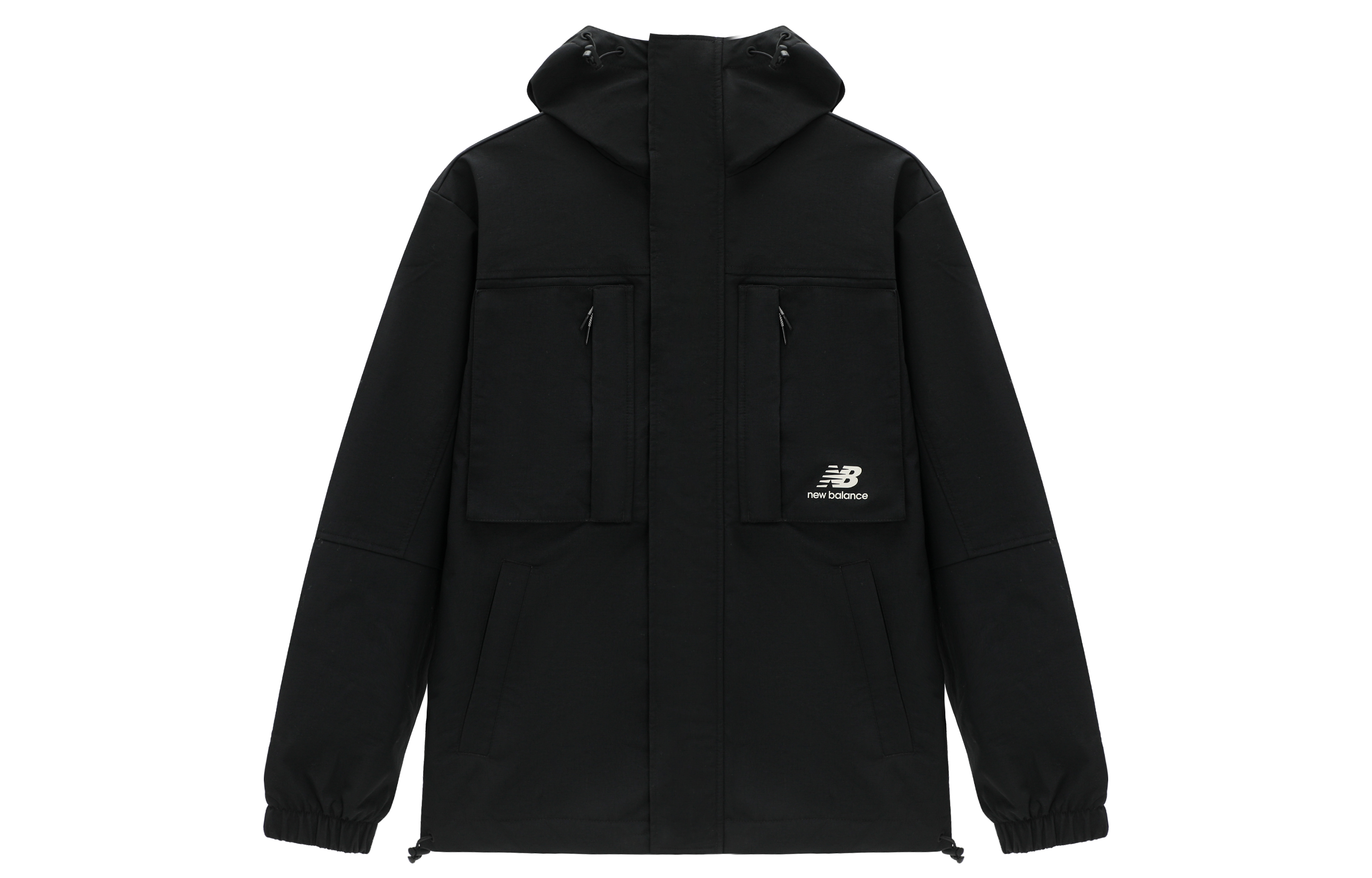 New Balance Black Outdoor Multi-Pocket Hooded Utility Jacket AMJ31304-BK