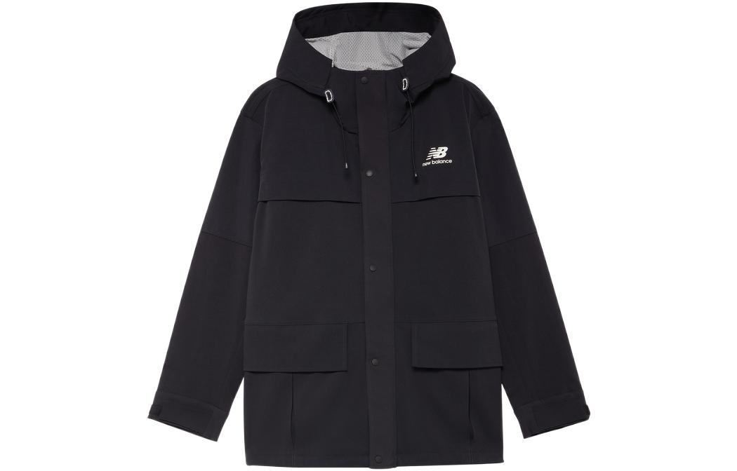 Order New Balance 黑色戶外多功能2合1連帽外套 AMJ23315-BK