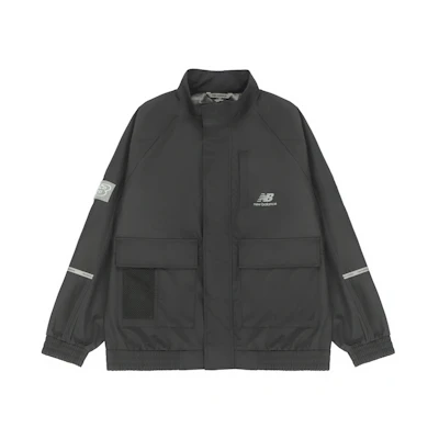 New Balance Black Outdoor Utility Jacket - Fall Casual Solid Color AMJ21358-BK