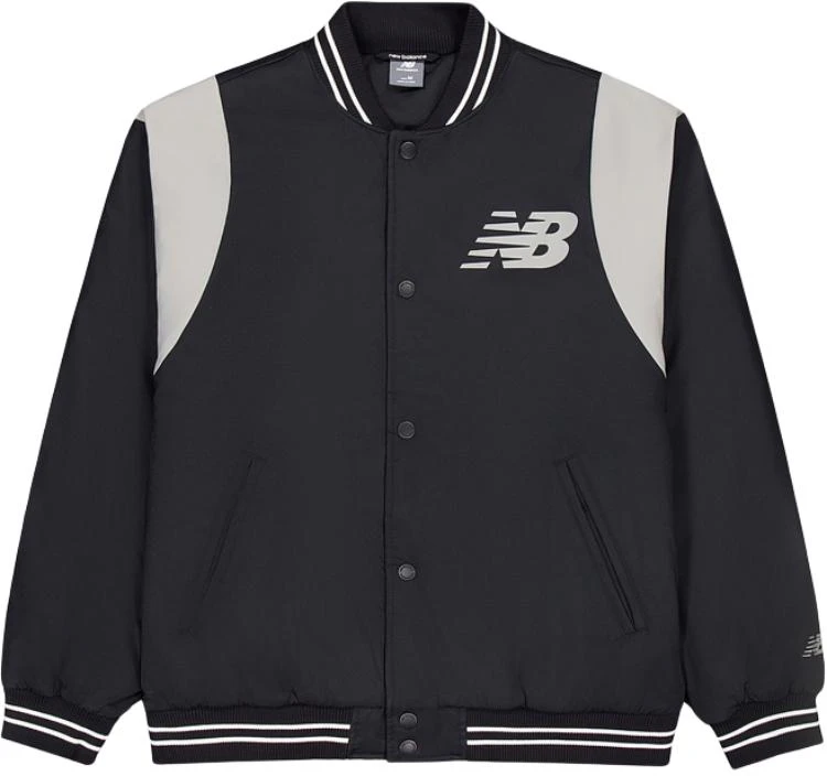 new-balance-black-padded-v-neck-casual-jacket-amj-43368-bk