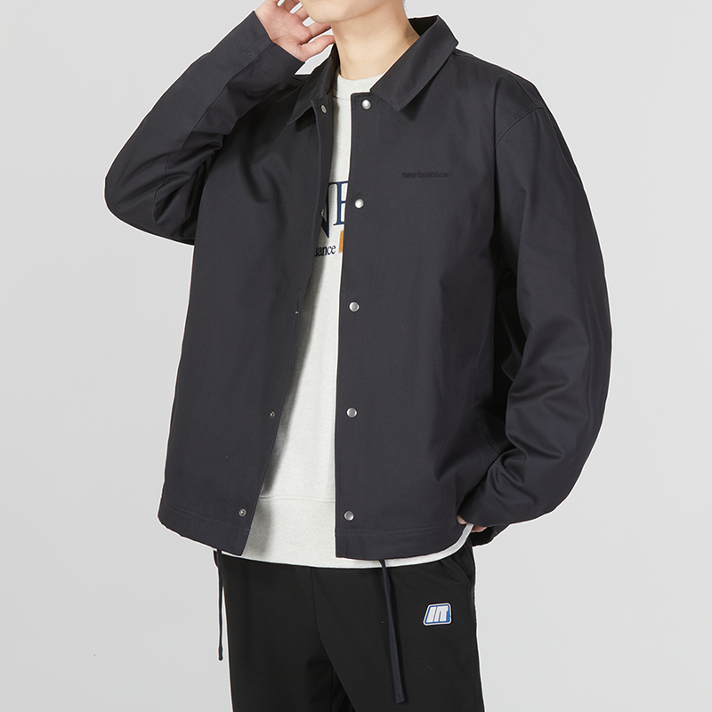 Details for New Balance Jaket Kaus Polo Olahraga Hitam Polos Kasual MJ23552-PHM