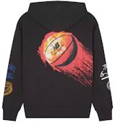 New Balance Black Pullover Hoodie with Basketball Graphic Print MT21592-PHM New Balance Black Pullover Hoodie with Basketball Graphic Print MT21592-PHM