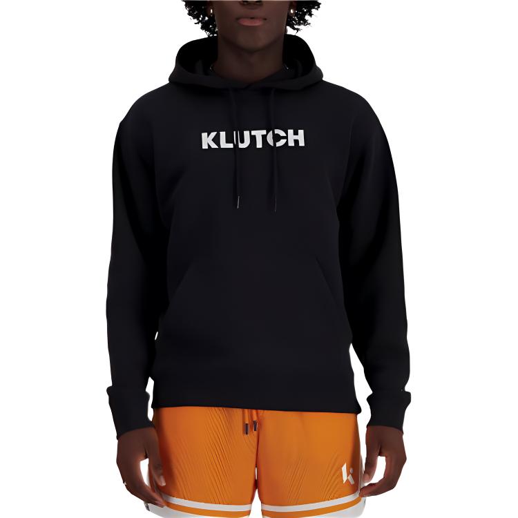 New Balance Black Pullover Hoodie with Letter Print MT41800-BK