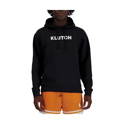 New Balance Black Pullover Hoodie with Letter Print MT41800-BK
