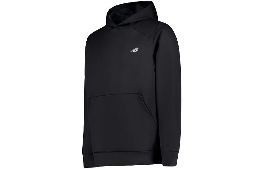 New Balance Black Pullover Hoodie with Logo MT41139-BK