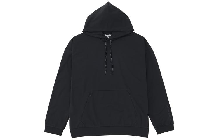 New Balance Black Pullover Hoodie with Logo Print AMT25004-BK