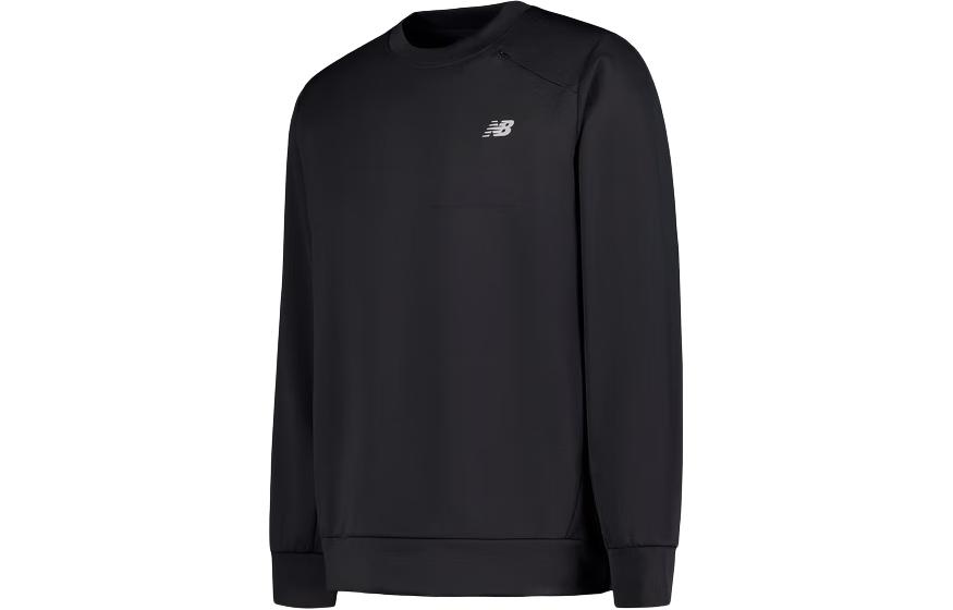 New Balance Black Pullover Sweatshirt - Athletic & Casual Crewneck MT41142-BK