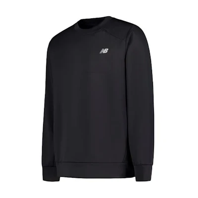 New Balance Black Pullover Sweatshirt - Athletic & Casual Crewneck MT41142-BK
