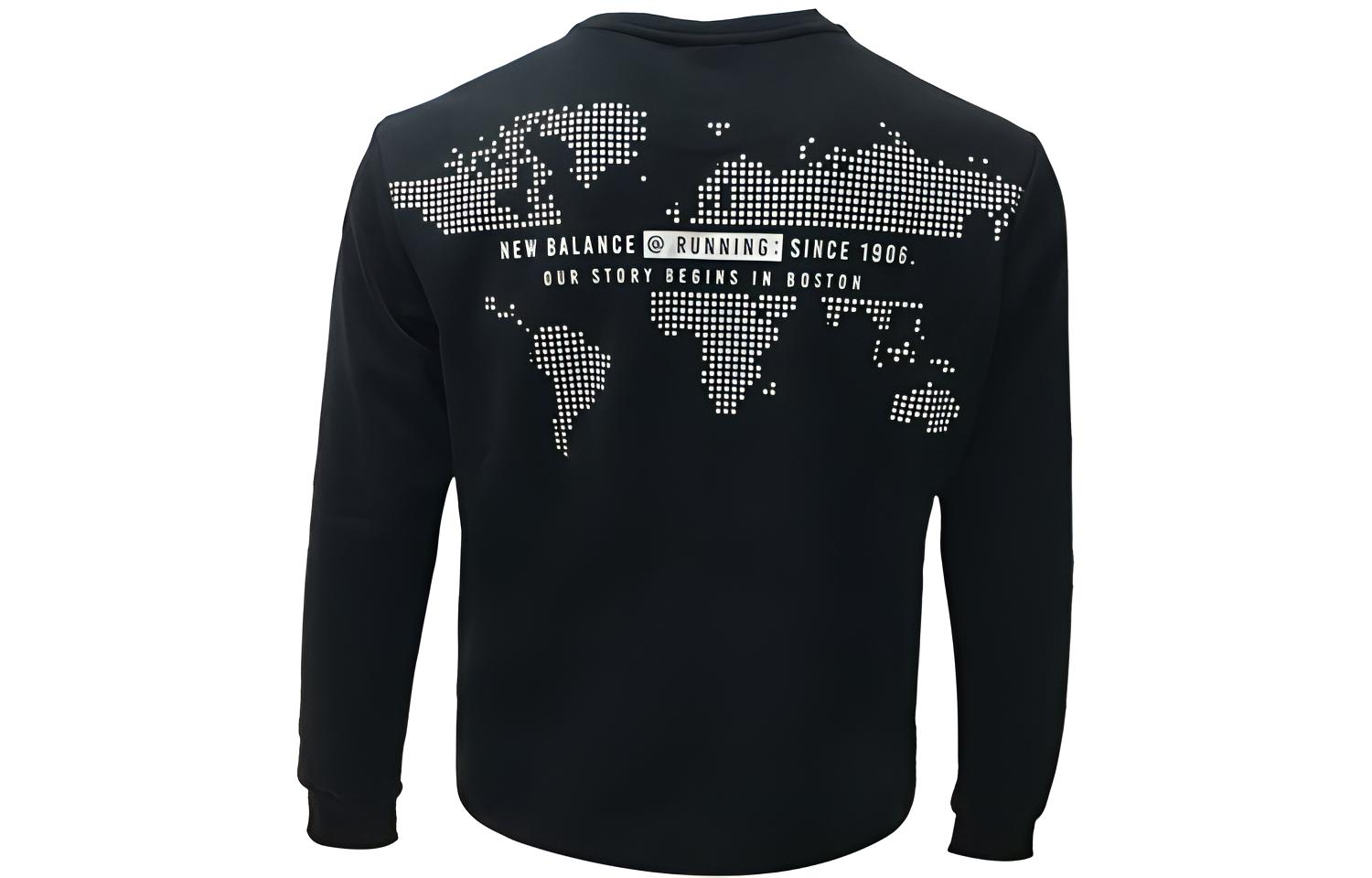 New Balance Black Pullover Sweatshirt Casual Hoodie NC74S131-BK