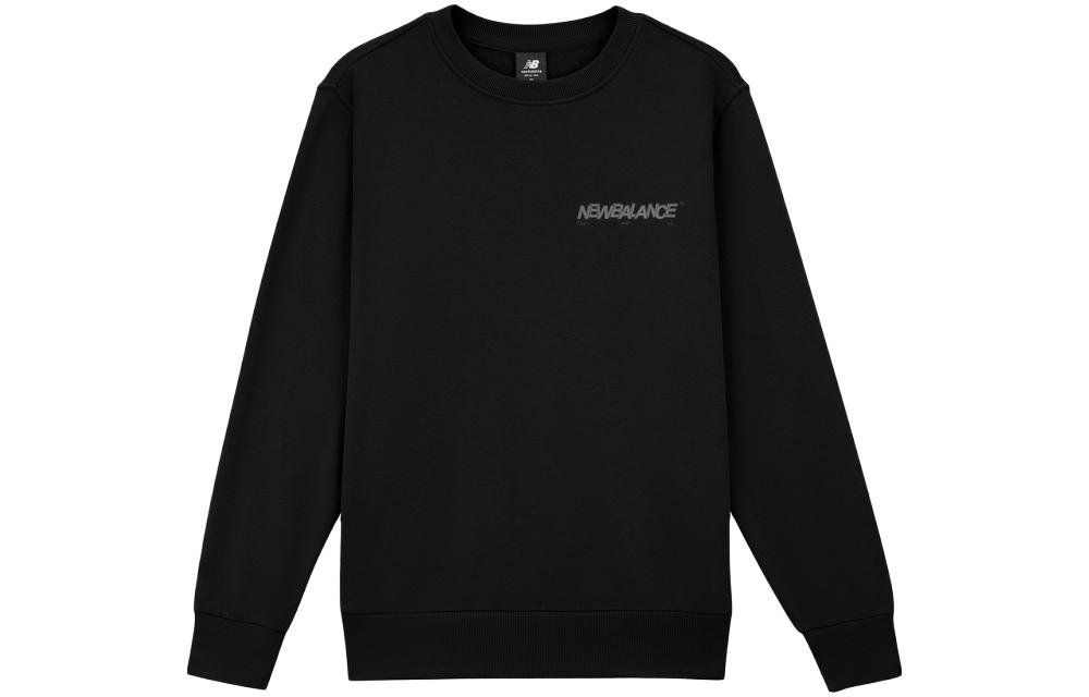 New Balance Black Pullover Sweatshirt Casual Sportswear AMT33325-BK