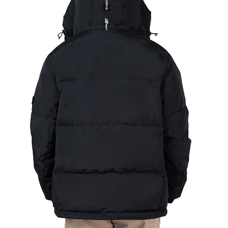 Purchase New Balance 黑色絎縫羽絨連帽外套 冬季穿搭 AMJ14323-BK