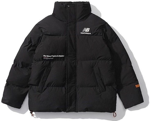 New Balance Black Short Down Jacket, Warm Stand Collar, Winter Unisex NPA44013-BK Order New Balance Black Short Down Jacket, Warm Stand Collar, Winter Unisex NPA44013-BK