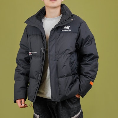 New Balance Black Short Down Jacket, Warm Stand Collar, Winter Unisex NPA44013-BK Shop New Balance Black Short Down Jacket, Warm Stand Collar, Winter Unisex NPA44013-BK