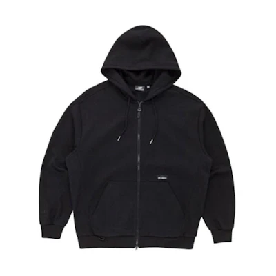 New Balance Black Solid Color Long-Sleeve Zip Hoodie NBMDB39013-19