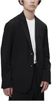 New Balance Black Solid Color Polo Blazer-Style Long Sleeve Jacket AMJ25003-BK New Balance Black Solid Color Polo Blazer-Style Long Sleeve Jacket AMJ25003-BK