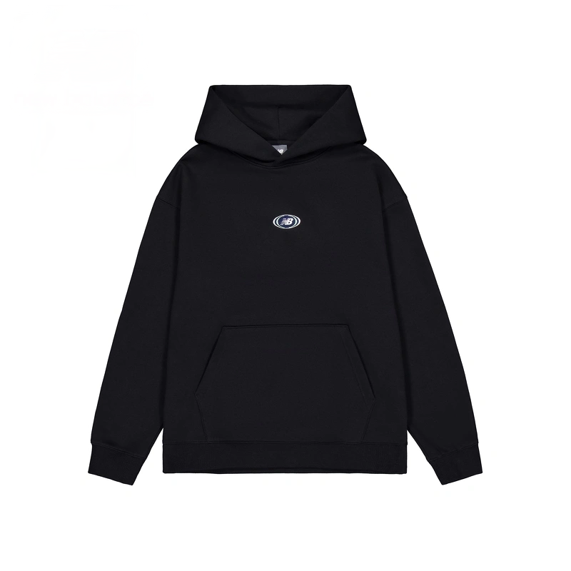 New Balance Black Solid Color Pullover Hoodie MT41581-BK